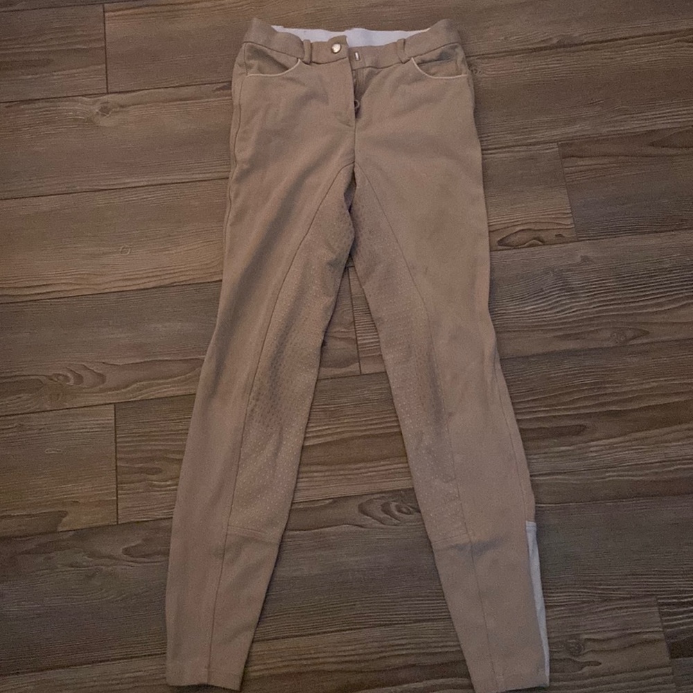 Beige standard riding pants